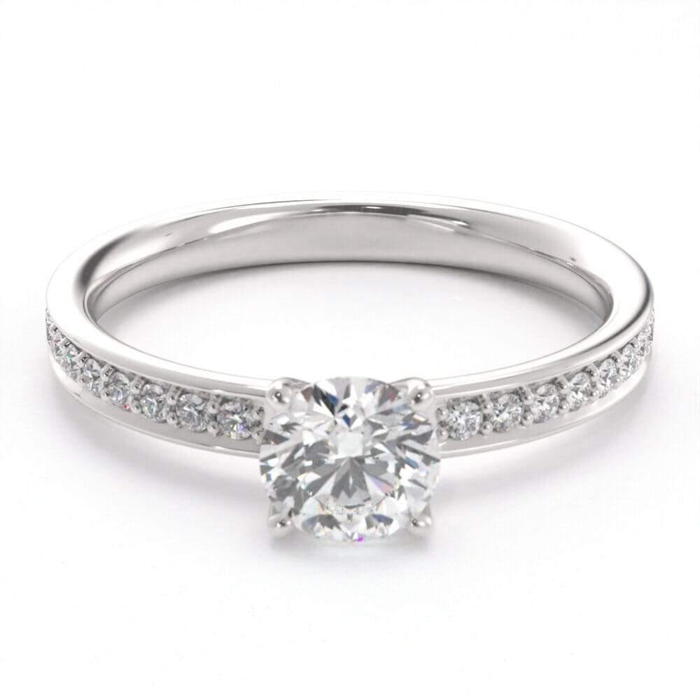 Chanel Set Rounds Gorgeous, round channel set Diamond Ring – Forever Yours Diamonds