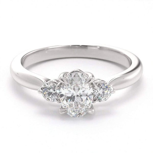 Gray stone engagement discount ring