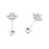 Cluster Halo Diamond Stud Earrings.
