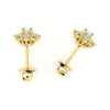 Cluster Halo Diamond Stud Earrings.