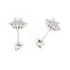 Cluster Halo Diamond Stud Earrings.