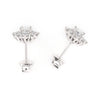 Cluster Halo Diamond Stud Earrings.