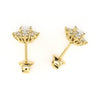 Cluster Halo Diamond Stud Earrings.