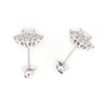 Cluster Halo Diamond Stud Earrings.