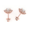 Cluster Halo Diamond Stud Earrings.