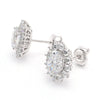 Cluster Halo Diamond Stud Earrings.